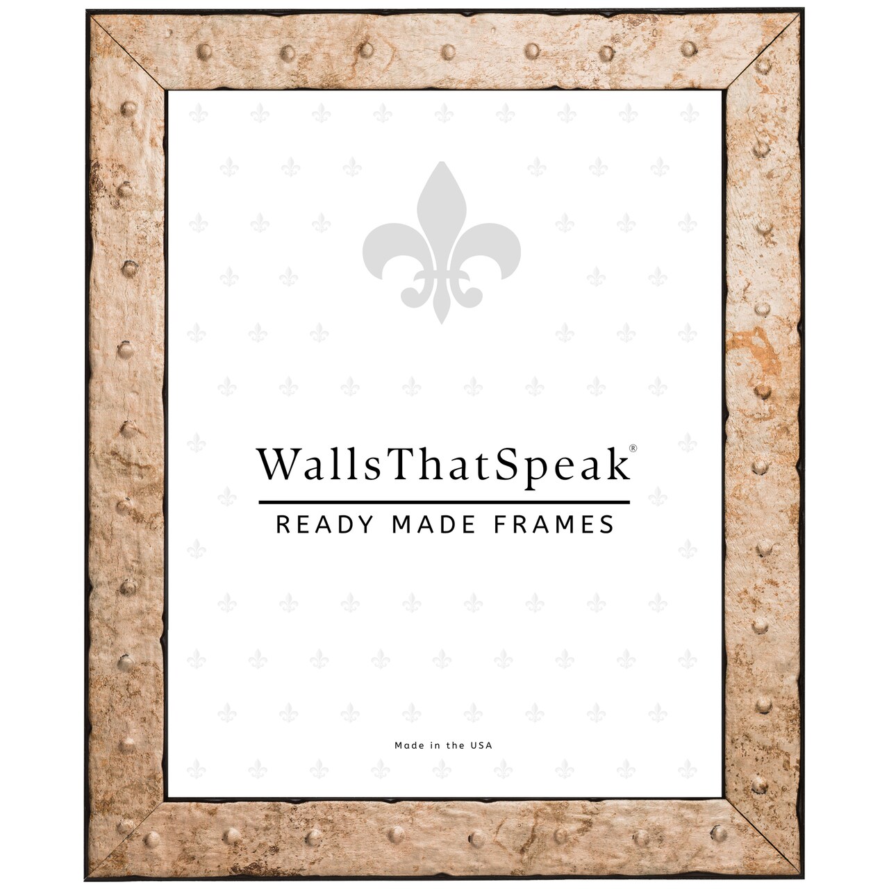 18x24 Picture Frame, Rivet 1.25 Inch Wood Moulding, Wall Display Frame for Art, Posters, or Photos by wallsthatspeak